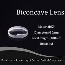 Double Concave Lens,Lenses of Diameter 30mm and Focal Length-100mm,telescope Optics Experiment Teaching 2024 - buy cheap