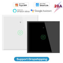 TUYA 20A Wifi Smart Switch Touch Water Heater Oven Wall Switches App Smart Life Timer Remote Voice Control Alexa Google Home 2024 - buy cheap