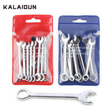 KALAIDUN Wrench Set Ratchets Universal Spanner Socket Keys Set 10 PCS Combination Metric Fine Tooth Gear Ring Car Repair Tools 2024 - buy cheap