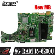 Akemy laptop Motherboard For Asus UX310UQK UX310UA UX310UAK UX310UQ UX310UV UX310U RX310U Mainboard 8G RAM /I5-6200U 2024 - buy cheap