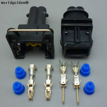 Worldgolden 1 conjunto de injetor de combustível, conector com sensor de óleo, fêmea e macho, 3.5mm, 2 pinos, soquete para automóvel 2024 - compre barato