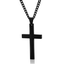 Fashion Stainless Steel Cross Gold Silver Color Necklace for Women Men Vintage Chain Crystal Pendant Long Necklaces Jewelry 2024 - buy cheap