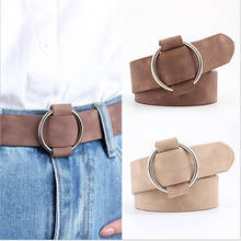 2021 Genuine Quality Ladies Fashion Needle-free Metal Round Buckle Belt Jeans Wild Luxury Brand The Women Belt For 2024 - buy cheap