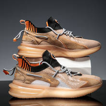 Hip Hop Men Chunky Sneakers Suede Casual Shoes Tenis Sapato Masculino High Platform Sneakers Basket Man Walking Shoes 2024 - buy cheap