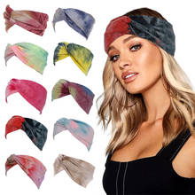 1PC Fashion New Colorful Cotton Wide Stretch Headband for Women Turban Sports Yoga Hairband Head Wrap Sports Accessories 2024 - buy cheap