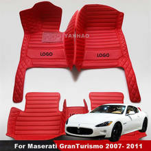 Two-color Car Floor Mats For Maserati GranTurismo 2007- 2020 Waterproof Anti-slip Front & Rear 3D Carpets Auto Interiors Rug 2024 - buy cheap