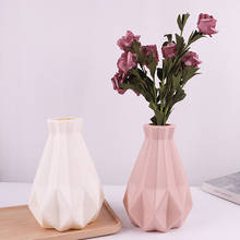 Домашняя креативная декоративная ваза в скандинавском стиле, пластиковый цветочный горшок, геометрические вазы, настольная Цветочная ваза, Декор для дома и офиса, цветочные корзины 2024 - купить недорого