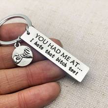 Stainless Steel  Key Chains I Love You Engraved Keychain Keyring Pendants Kits for Husband Boyfriend Gift Wedding Christmas gift 2024 - buy cheap