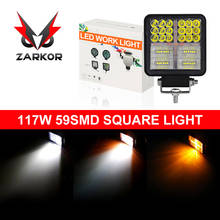 Zarkor 177W Led Work Lights for Off-road Tractors SUV Trucks Spot LED Light Bar Fog Lamp 59SMD 8850LM 2024 - buy cheap