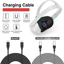 Cable de carga de línea de datos de 3 metros para auriculares Oculus Quest 2 VR, USB 3,1, Cable de transferencia de datos tipo C de alta velocidad, accesorios de VR 2024 - compra barato