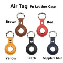 Protective Cover Pu Leather Case Location Tracker Protector For AirTags Tracker 96BA 2024 - buy cheap