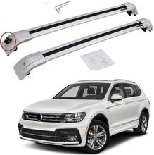 Rack de teto com tampa para vw volkswagen tiguan, 2015-2017, bagagem, portador de carga, barra transversal 2024 - compre barato