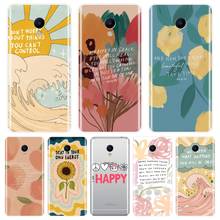 Phone Case For Meizu M2 M3 M5 M6 Note Case Silicone Aesthetic Flower Soft Back Cover For Meizu M2 M3 M3S M5 M5C M5S M6 M6S M6T 2024 - buy cheap