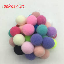 100Pcs/lot Plush Pompom 20mm Soft Pompones Fluffy Plush Balls Pom Poms Furball DIY Handmade Craft Material weeding home Decor 2024 - buy cheap