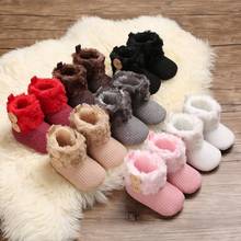 Soft Sole Booty Winter Warm Snow Boots Infant Booties Toddler Baby Girls Shoes Bows Shoes Newborn Footwear 0-18M 2024 - buy cheap