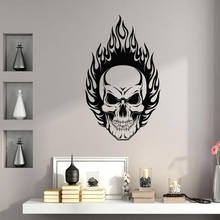 Creative Design Skulls Ghost Rider Wall Sticker Vinyl Art Home Decor For Boys Room Teens Bedroom Decals Removable Murals 3805 2024 - buy cheap