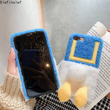 Slefinslef Cute Flocky Furry Fluffy Phone Cases For huawei P40 P30 P20 Pro Mate 30 20 Pro Cartoon Duck Fur Doll Soft Touch Cover 2024 - buy cheap