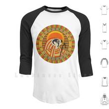 Egyptian God Of Sun Ra Hoodies Long Sleeve Egypt Falcon Deity History Ancient Traditional Background Vector 2024 - buy cheap