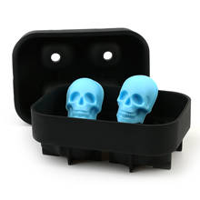 3D Skull Silicone Mold Ice Cube Maker Chocolate Mould Tray Ice Cream DIY Tool Whiskey Wine Cocktail Ice Cube Best Sellers 2024 - buy cheap