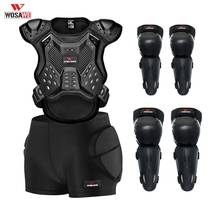 WOSAWE-Chaleco Protector de cuerpo completo para niños, chaqueta de Motocross, equipo de protección de la columna vertebral, coderas, hombros y rodilleras 2024 - compra barato