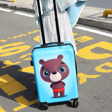 Travel suitcase children's Trolley luggage bag 17'' carry on 20 inch cabin suitcase for girls luggage boys kids bag on wheels 2024 - buy cheap