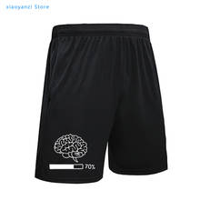 New Summer Brain Loading Funny Printed running shorts Mens Gamer Computer Geek unisex sports Cool Short pants Camiseta top-20 2024 - buy cheap