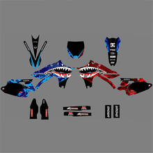 Conjunto completo de decalques para motocross, kit com gráficos para yamaha yzf450, yz450f, 2010, 2011, 2012, 2013 e yamaha 450, yzf 2024 - compre barato