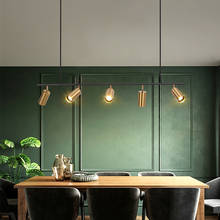 Luminaria de estilo nórdico para decoración del hogar, accesorio de iluminación de hierro E27, para sala de estar, lámpara industrial 2024 - compra barato