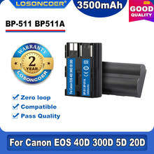 Bateria para câmera canon eos 40d 300d 5d 10d 20d 30d 40d 50d 50d g6 g5 g3 g2 g1 l10 mv300i 2024 - compre barato