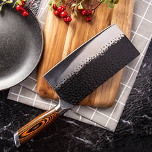 Liang Da New Professional Handmade Forged Kitchen Chopping Knife Stainless Steel Chinese Knife Meat Cleaver Kitchen Knives Tool 2024 - buy cheap