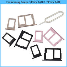 New Sim Card Tray For Samsung Galaxy J5 Prime G570 / J7 Prime G610 Original Phone Housing Slot Micro SD Card Tray Holder 2024 - buy cheap
