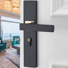 1 Set European Style Aluminum Alloy Door Handle Lock bedroom door lock Mute Anti-theft Safety Furniture hardware accessories 2024 - buy cheap