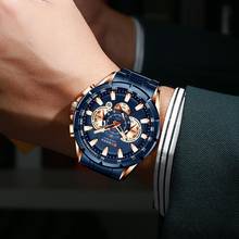 Curren-Relojes de pulsera de acero para hombre, cronógrafo Masculino, de negocios, resistente al agua, Xfcs 2024 - compra barato
