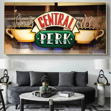 Central Perk Cafe-pintura en lienzo de Friends, carteles e impresiones de serie de TV, imagen artística de pared escandinava para decoración de sala de estar y Cuadros 2024 - compra barato