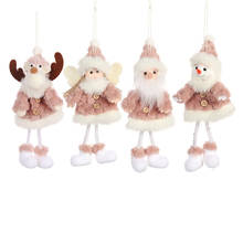 Cute Christmas Dolls Santa Claus Snowman Doll Drop Ornaments Christmas Tree Pendant Mini Angel Elk Doll Kids gifts 2024 - buy cheap