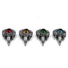 Fashion Evil Eye Pendant Multi Colors Stone Stainless Steel Jewelry Norse Viking Cool Bear Paw Biker Men Pendant SWP0600 2024 - buy cheap