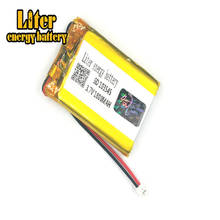 Conector de bateria de polímero de lítio recarregável, 1.5mm, 2 pinos, 103545 3.7v, 1800mah, bateria de lipo, e-livros, gps e pda, gravador de carro 2024 - compre barato