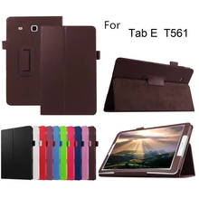 Protective PU Leather Tablet Case  for Samsung Galaxy Tab E T560 T561 9.6 Stand Slim Tablet Funda for samsung sm t560 case Coque 2024 - buy cheap