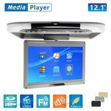 New! 12.1 Inches Car Ceiling/Top Roof Mounted Monitor with USB SD Multimedia Player Reading Function for Suv Bus SH1308 2024 - buy cheap