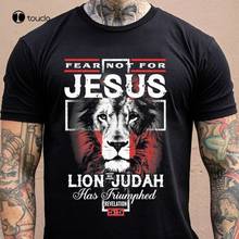 Fear Not For Jesus The Lion Of Judah Has Triumphed Cross Shirt Lion Shirt Tee Shirt 2024 - buy cheap