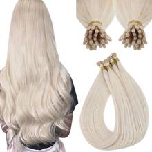 VeSunny Virgin I Tip Hair Extensions DIY Bead Per Package Blonde I Tip Extensions Remy Human Hair Remy Fusion Hair 2024 - buy cheap