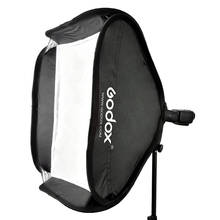 Godox 40*40cm/15 "* 15" difusor softbox com suporte s suporte bowens para luz flash speedlite 2024 - compre barato