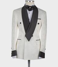 Новая мода Irovy курение Куртки Шаль лацкан со смокингом в свободные винтажные Ретро ужин вечерние Выходные туфли на выпускной костюм Блейзер (1 куртка только) 2024 - купить недорого
