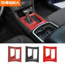 Shineka molduras interiores para dodge charger, acessórios de decoração de painel de câmbio de carro para dodge charger 2015 + 2024 - compre barato