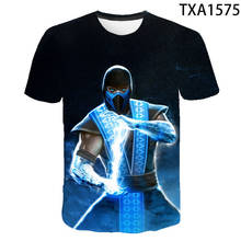 Camiseta 3D Mortal Kombat para hombres, mujeres y niños, camiseta de juego de lucha MK, ropa de calle, camiseta de manga corta para niño y niña, Tops geniales de verano 2024 - compra barato