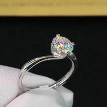 Anillo de piedra preciosa de moissanita craquelada para mujer, joyería para mujer, anillo de compromiso para boda, anillo de plata 2020, regalo de cumpleaños, amor 925 2024 - compra barato