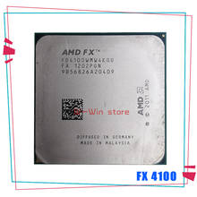 Четырехъядерный процессор AMD FX4100 FX 4100 3,2 ГГц FD4100WMW4KGU 95 Вт Разъем AM3 + 2024 - купить недорого