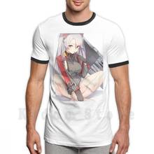 Azur Lane-Prinz Eugen T Shirt Cotton Men Diy Print Cool Tee Azur Lane Prinz Eugen Big Tits Boobs Oppai Cleavage Thigh Highs 2024 - buy cheap