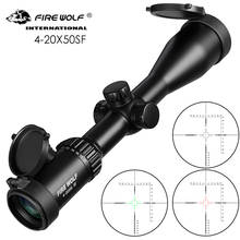 FIRE WOLF 4-20X50 SF Riflescope Hunting Tactical Optical sight Airsoft accessories Red Dot Illuminated Crosshair For hunting 2024 - buy cheap