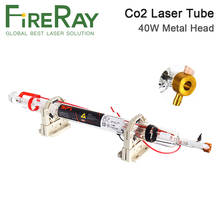 Fireray 40W Co2 Metal Head Glass Laser Tube 720mm Glass Laser Lamp for Co2 Laser Cutting and Engraving Machine 2024 - buy cheap